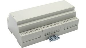 DIN-Rail Module Box 159.5x90.2x57.5mm Grey ABS / Polycarbonate