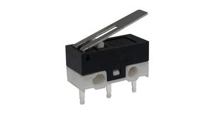 Micro Switch, 1A, 30mA, 1CO, 490mN, Hinge Lever, Snap Action