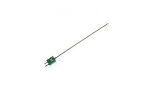 Thermocouple 250mm Plug 1100°C Type K 6mm Stainless Steel