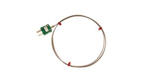 Thermocouple 750mm Plug 1100°C Type K 4.5mm Stainless Steel