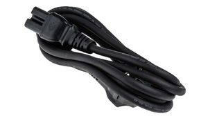IEC Device Cable IEC 60320 C15 - DE/FR Type F/E (CEE 7/7) Plug 2m Black