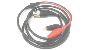 Test Lead BNC Plug - 2x Crocodile Clip 1m Black / Red