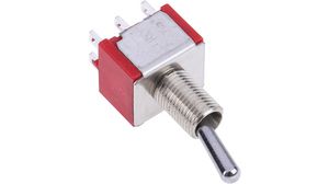 Miniature Toggle Switch ON-ON 5 A / 2 A 2CO Soldering Lugs