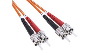 Fibre Optic Cable Assembly 62.5/125 um OM1 Duplex ST - ST 2m