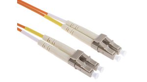 Câble confectionné en fibre optique 62.5/125 um OM1 Duplex LC - LC 2m