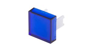 Lencse kapcsolókhoz Négyzet alakú Kék Polikarbonát SD16