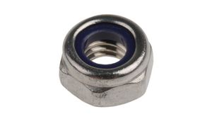 Hexagon Nut with Polyamide Insert, M6, Stainless Steel