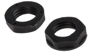 Cable Gland Locknut M12 Black Pack of 25 pieces