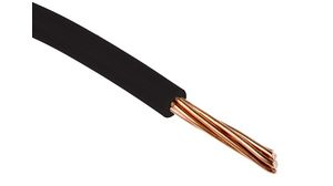 Stranded Wire PVC 1.5mm² Copper Black H07V-R 100m