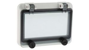 Enclosure Inspection Window for 46277-3, DIN 43880 127mm Polycarbonate Grey