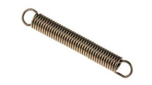 Extension Spring, 22.1 ... 42.3mm, 0.407N/mm, 8.91N, Stainless Steel