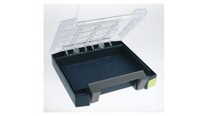 Raaco Grey PC, PP Compartment Box, 55mm x 241mm x 225mm