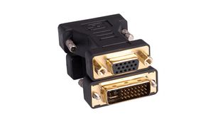 Adapter, DVI-I 24+5-Pin Plug - VGA 15-pin Socket