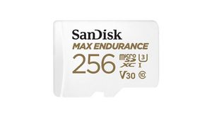 Karta pamięci, microSD, 256GB, 100MB/s, 40MB/s, Biały