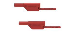 Safety Test Lead PVC 16A Nickel-Plated 1m 1mm² Red