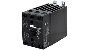Solid State Relay, DR67, 3NO, 25A, 600V, Screw Terminal