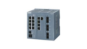 Industriell ethernet switch, RJ45-porter 13, Fiberporter 3SC, 100Mbps, Layer 2-administrert