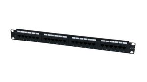 Patch Panel with 110-Type Termination, 24x RJ45