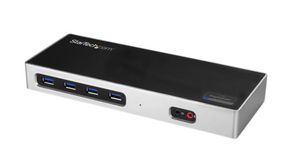 Port Replicator, USB-C Socket, Self-Powered, Ports Total 14