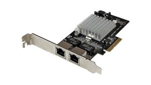 PCI Express Gigabit adapternetværkskort, 2x RJ45 10/100/1000, PCI-E x4