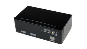 2-Port USB KVM Switch Kit with Cables and USB Hub, 1920 x 1440, VGA - USB-A