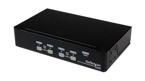 4-Port Rack Mount USB KVM Switch with OSD, 1920 x 1440, VGA - USB-A