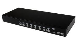 8-Port Rack Mount KVM Switch with OSD, 1920 x 1440, VGA - PS/2 / USB-A