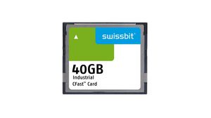 Industrial Memory Card, CFast, 40GB, 373MB/s, 225MB/s, Grey