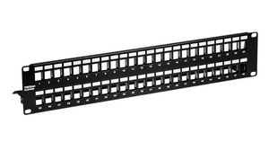 Patch Panel, 48 Ports, Shielded, CAT6a, 86mm