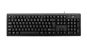 Keyboard, KU200, FR France, AZERTY, USB / PS/2, Cable