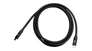 Cable, USB-C Plug - USB-C Plug, 2m, USB 3.1, Black