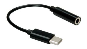 Audio Adapter, Straight, USB-C Plug - 3.5 mm Socket
