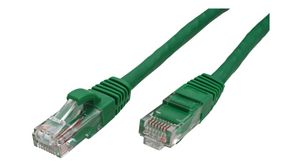 Patch Cable, RJ45 Plug - RJ45 Plug, Patch Cable, U/UTP, 2m, Green