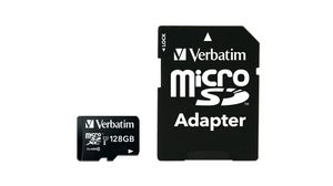 Memory Card, microSD, 128GB, 90MB/s, 10MB/s, Black