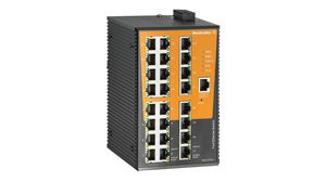 Ethernet Switch, RJ45 Ports 24, 100Mbps, Managed