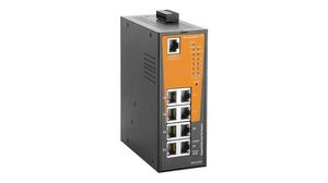 PoE Switch, Managed, 1Gbps, 120W, RJ45 Ports 8, PoE Ports 8
