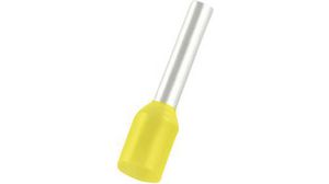 Bootlace Ferrule 1mm² Yellow 14mm Pack of 500 pieces