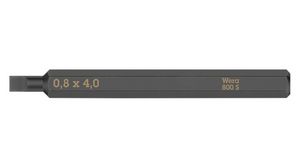Bit, Slotted, 4 mm, 70mm