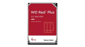 Hårddisk, WD Red Plus, 3.5", 4TB, SATA III