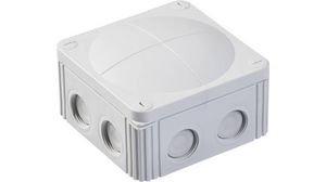 Junction Box, 6mm², 110x110x66mm, Cable Entries 10, Polypropylene
