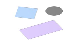 Tampon de remplissage thermique Bleu-violet Carré 4W/mK 100x100x4mm
