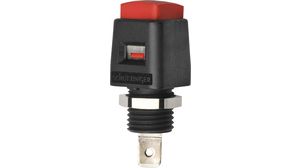 Quick-release terminal 4mm 16A 33V Red