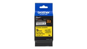 P-touch Pro Tape, Polyester, 9mm x 8m, Yellow