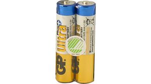 Primary Battery, Alkaline, AAA, 1.5V, Ultra Plus, Pack of 2 pieces