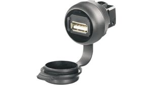 Service Interface FrontCom® Micro Coupling, USB 2.0 A Socket - USB 2.0 A Socket