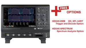 Oscilloscope HDO4000A DSO 4x 350MHz 10GSPS USB / Ethernet / GPIB / External Monitor Port