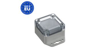 Plastic Enclosure with Clear Lid Universal 60x60x40mm Light Grey ABS / Polycarbonate IP65 / IK07