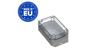 Plastic Enclosure with Clear Lid Universal 150x100x60mm Light Grey ABS / Polycarbonate IP65 / IK07