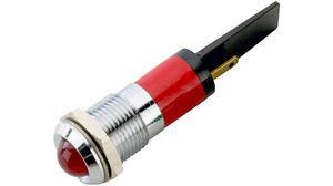 LED-SignalleuchteSteckanschluss, 2,8 x 0.8 mm Fest Rot AC 230V