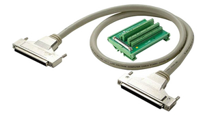 Terminal block with SCSI-II cable assembly